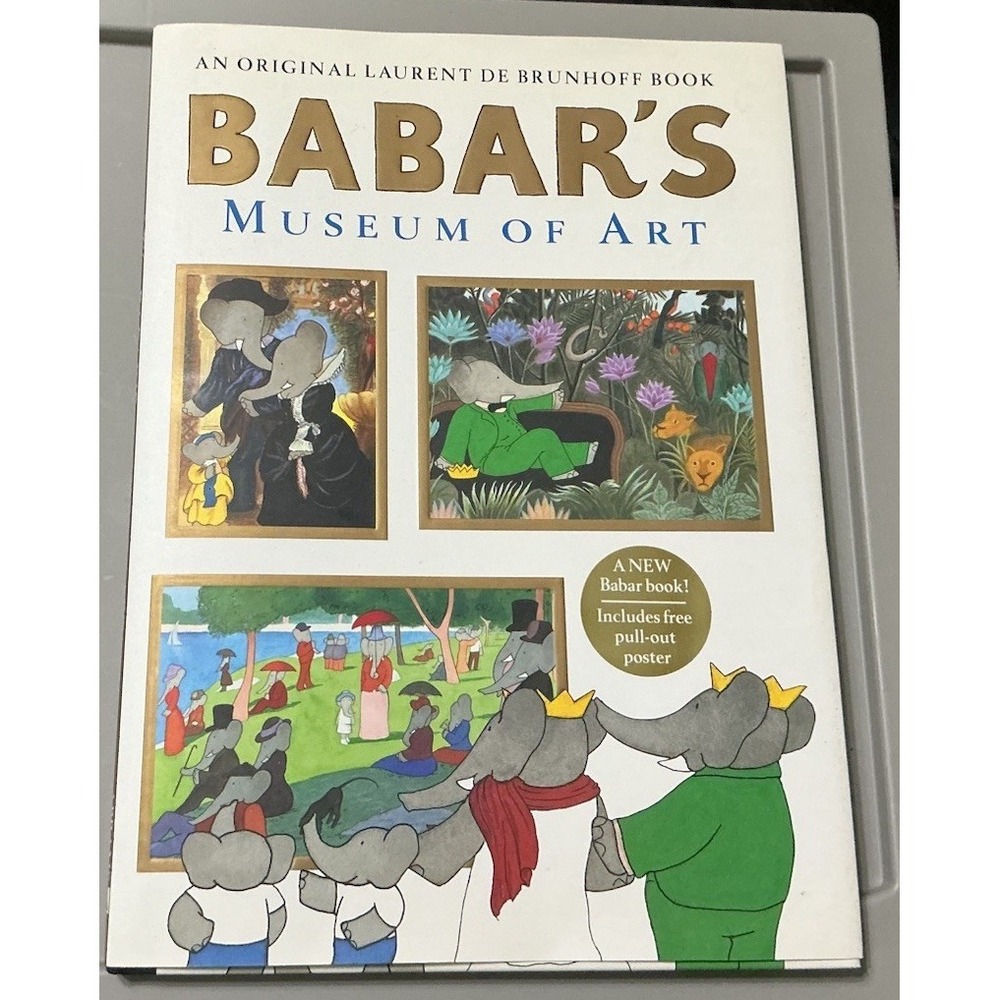 Babar's Museum of Art by Laurent de Brunhoff (2003, Hardcover) EC‎